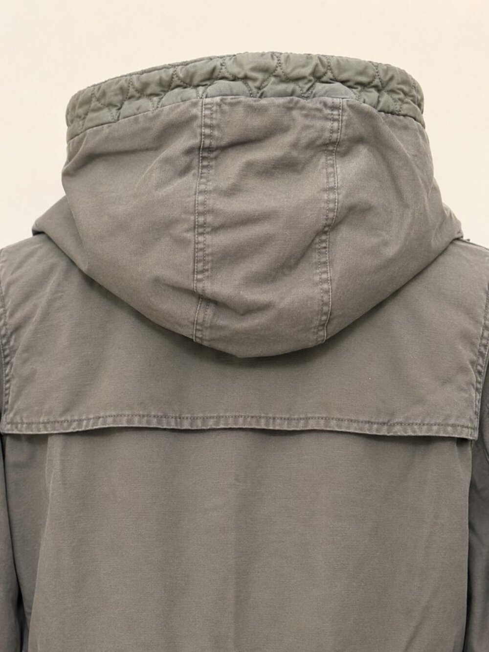 Levi's Women M Army Green Cotton Hooded Military Field Utility Jacket NWT - Picture 10 of 10